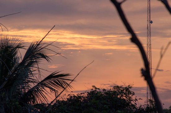 Sunset from our Chennai Hotel
