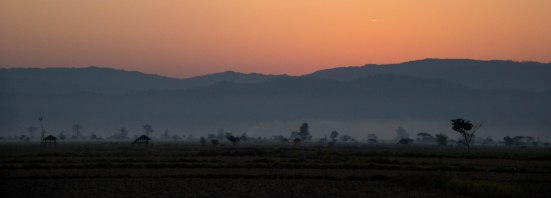 Sunrise from the passengers seat