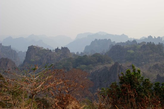 The View slightly jaded by the smog of 'burning season'.