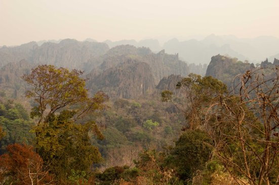 Loas impressive limestone interior